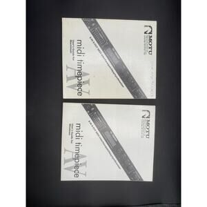 MOTU 8in8 Out MIDI Interface/Synchronizer MIDI Time Piece AV UserGuide